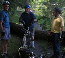 biking, David McRitchie, Marty Keating and George Martinelli 